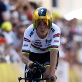 Remco Evenepoel intouchable à Caen. KEYSTONE/EPA/MARTIN DIVISEK